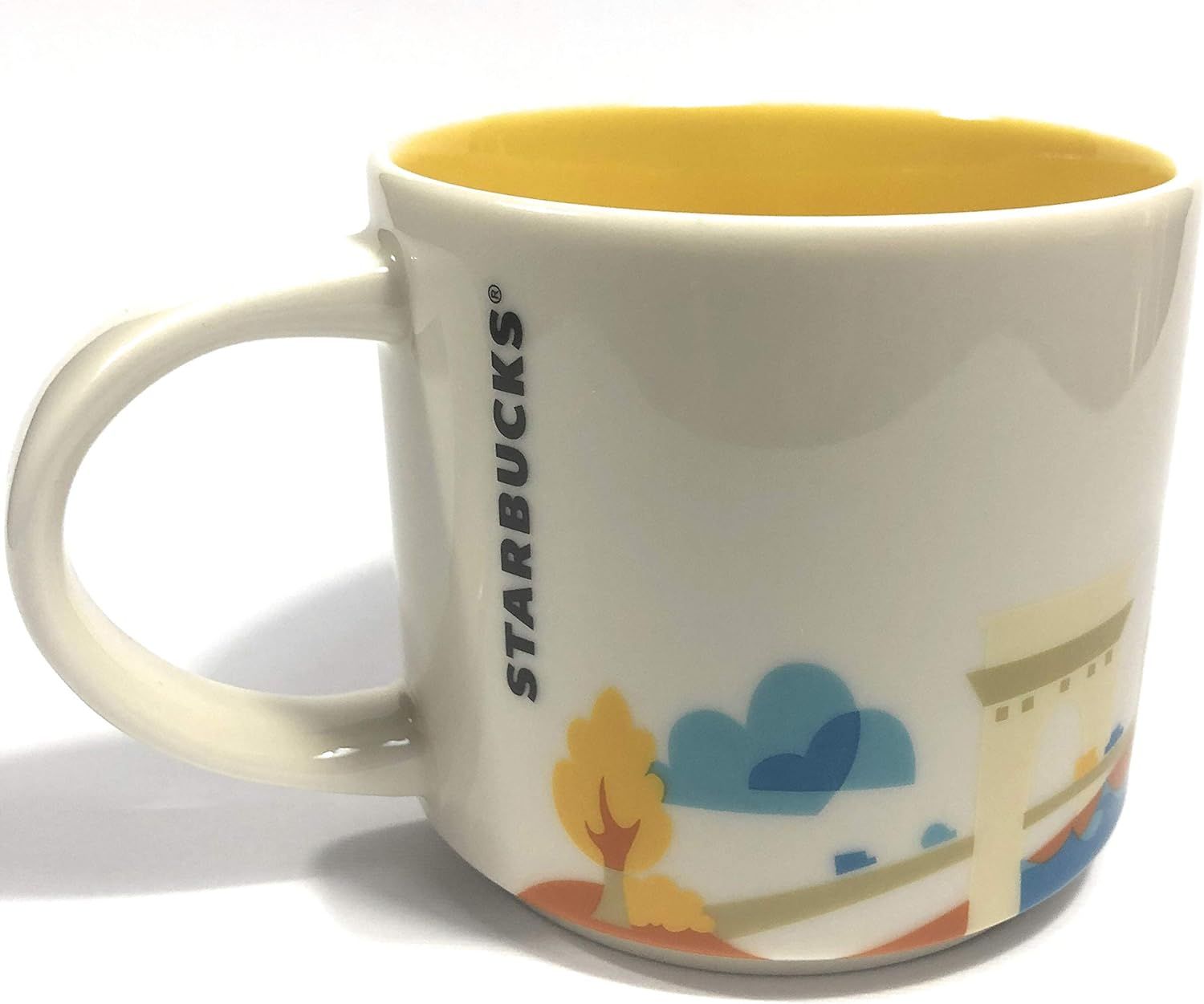 Starbucks Budapest You Are Here 16oz Coffee Mug White / Multicolor | 649GCZOAH