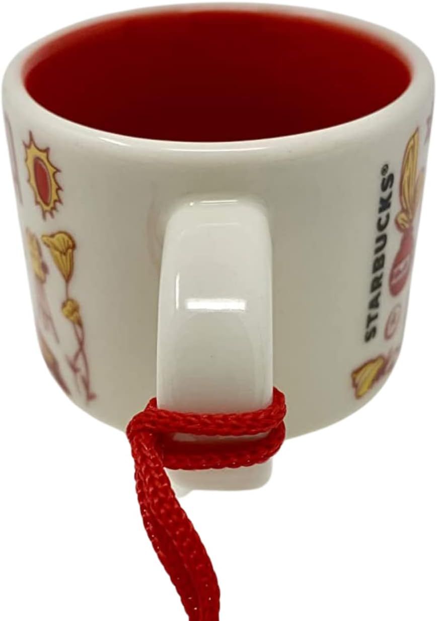 Starbucks California Been There Series Collection Ceramic Coffee Mug Demitasse Ornament 2 Oz Red | 752XQEKPV