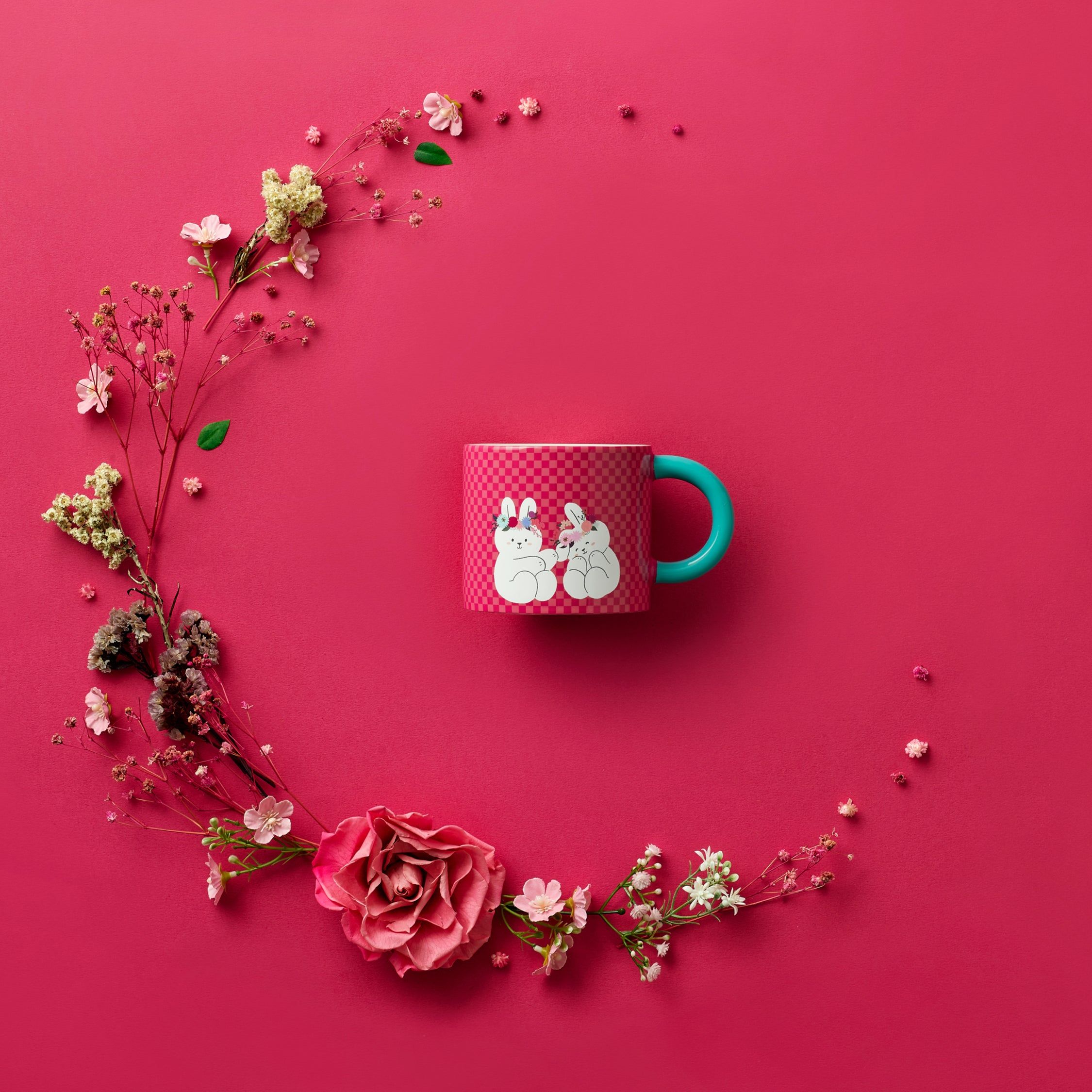 Starbucks Ceramic New Year Rabbit Mug 12oz Multicolor | 639MAFNIL