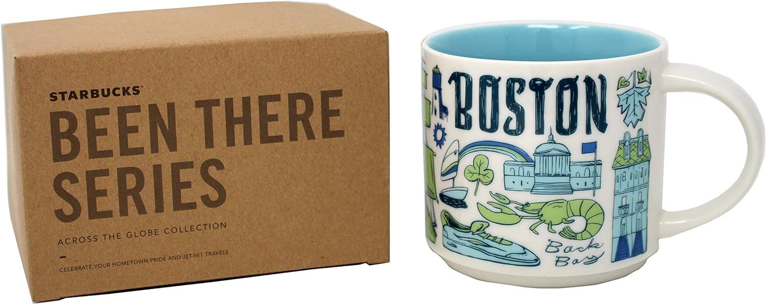 Starbucks Coffee Mug - Been There Series Across The Globe (Boston), 14 Ounces Multicolor | 341JUKMRZ