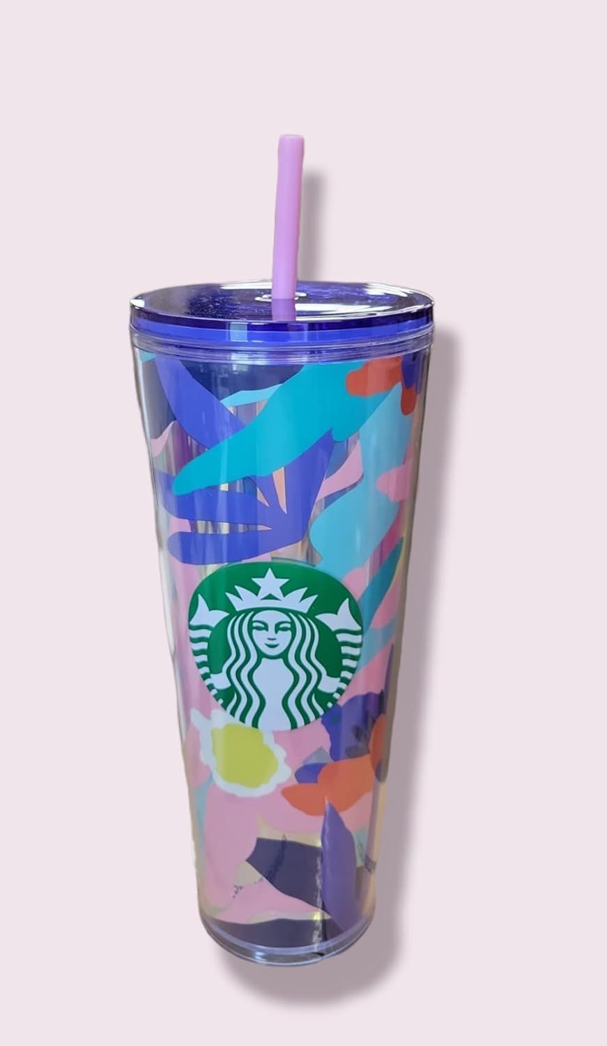 Starbucks Company Summer 2021 Collection - Cold Cup With Lid And Straw, Venti, 24oz Multicolor | 697YIEMAT