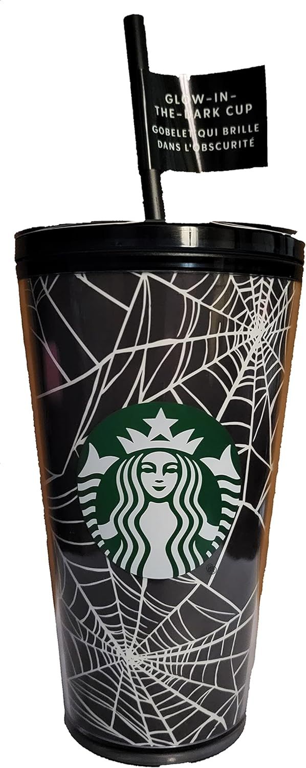 Starbucks Exclusive Limited Edition 2021 Glow In The Dark 16 Oz Black / Green / White | 475VPIKJC