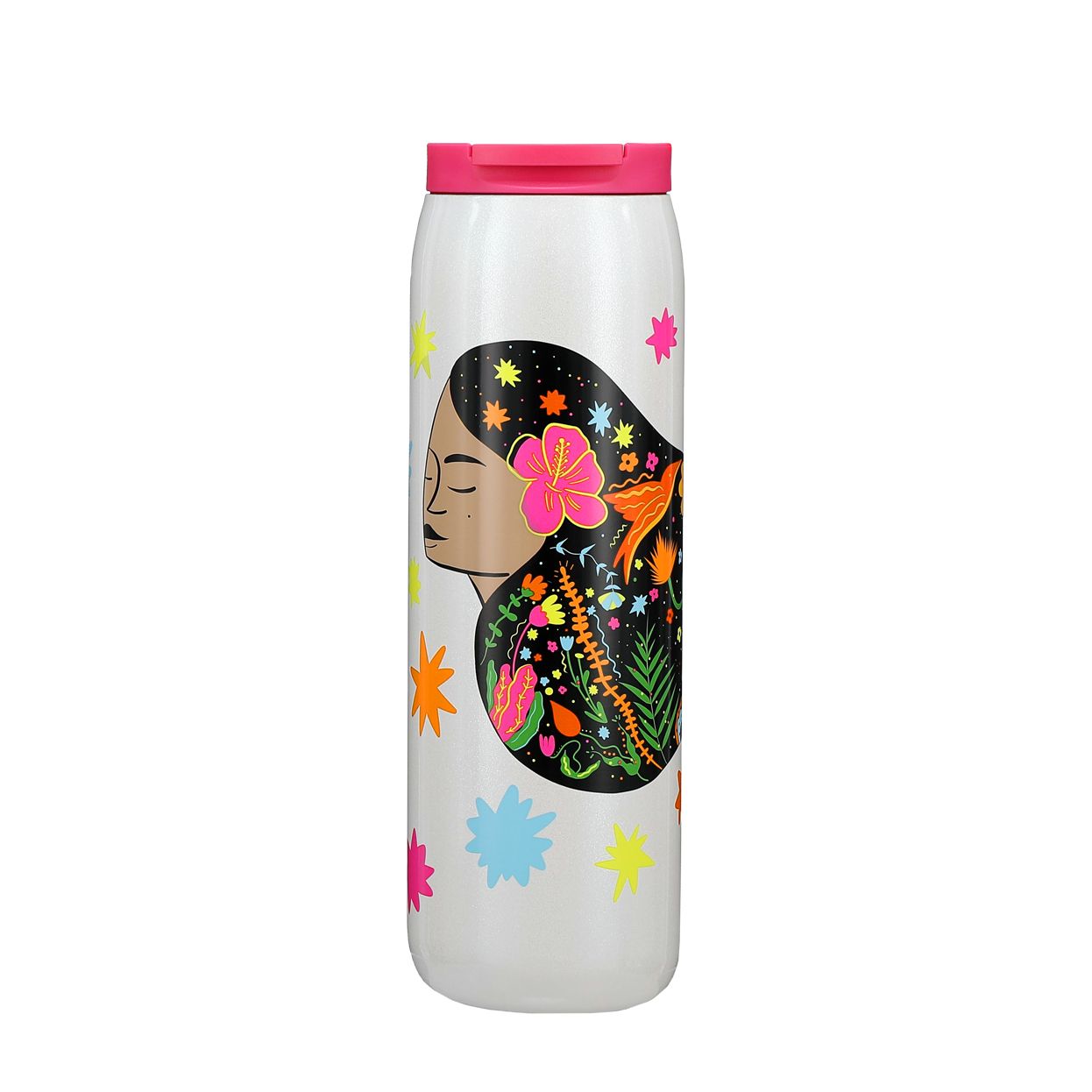 Starbucks Girl with Stars Stainless Steel Tumbler 16oz Grey | 658SMLNCI