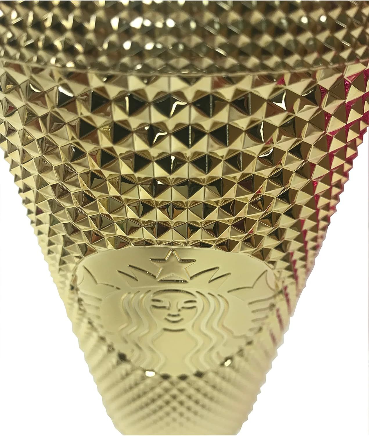 Starbucks Gold Studded Tumbler 2022 Fall Winter Holiday Bling (24 Oz - Venti) Gold | 948YNWEMO