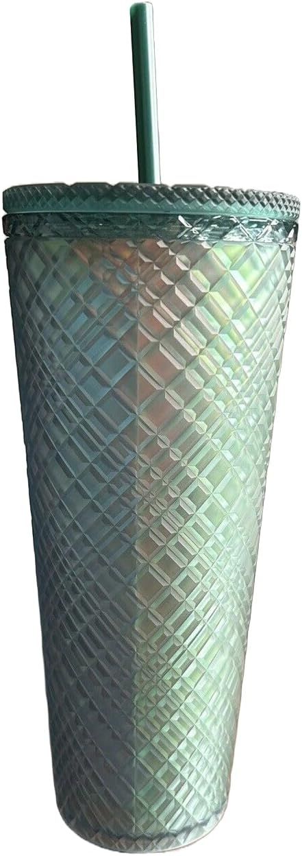 Starbucks Green Jeweled Venti Tumbler Insulated Cold Cup 24 Oz Green | 129UWPAVB