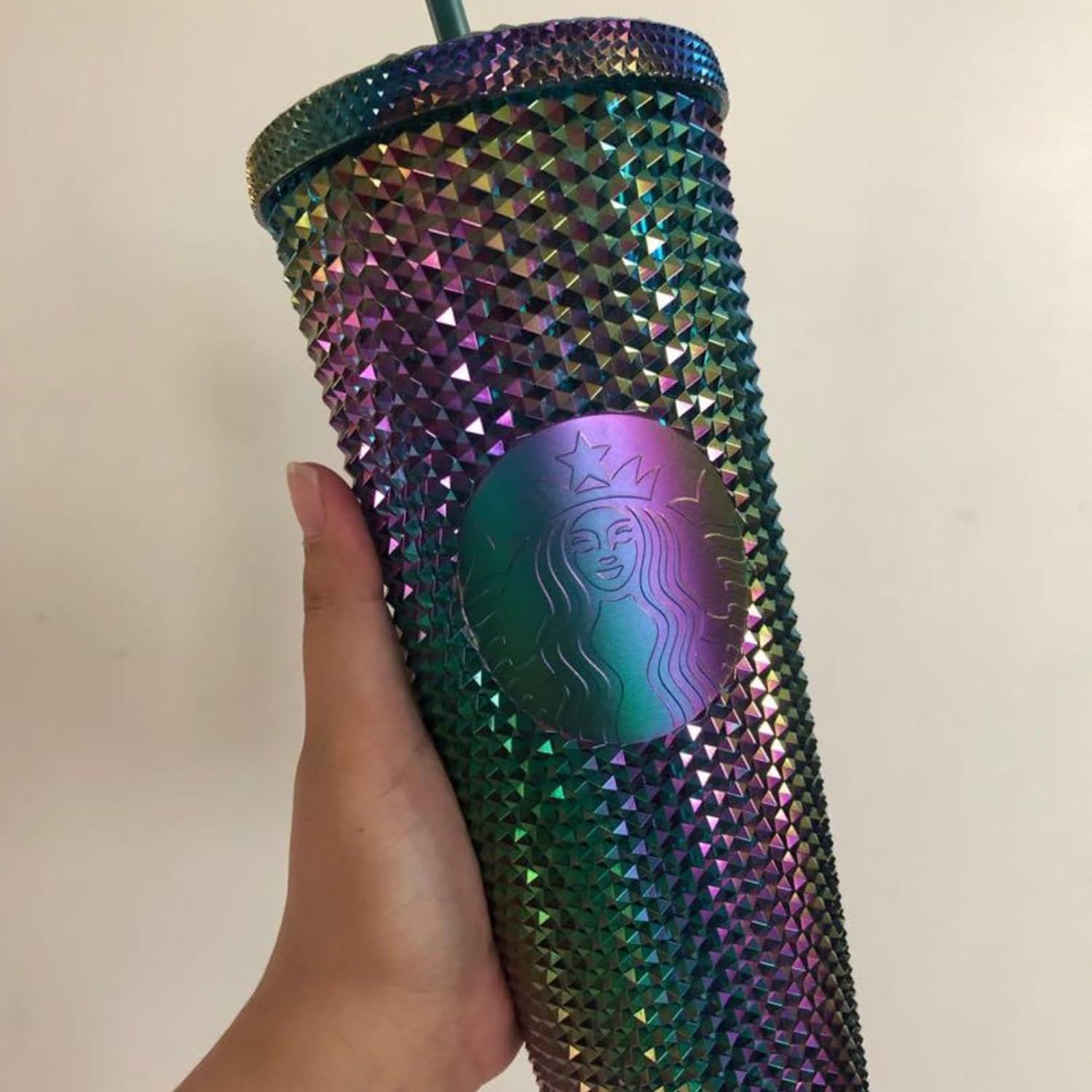 Starbucks Halloween 2023 Oil Slick Rainbow Iridescent Venti Tumbler 24oz Multicolor | 420OXAEFY