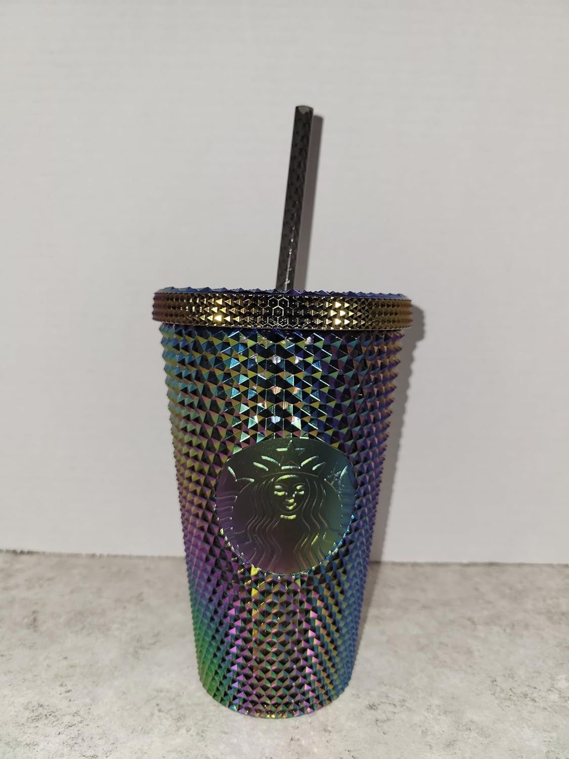 Starbucks Halloween 2023 Oil Slick Rainbow Iridescent Venti Tumbler 16oz Multicolor | 094QDLZXT