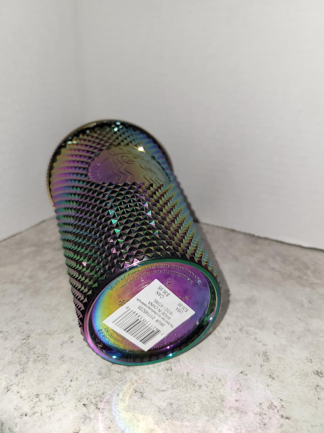 Starbucks Halloween 2023 Oil Slick Rainbow Iridescent Venti Tumbler 16oz Multicolor | 094QDLZXT