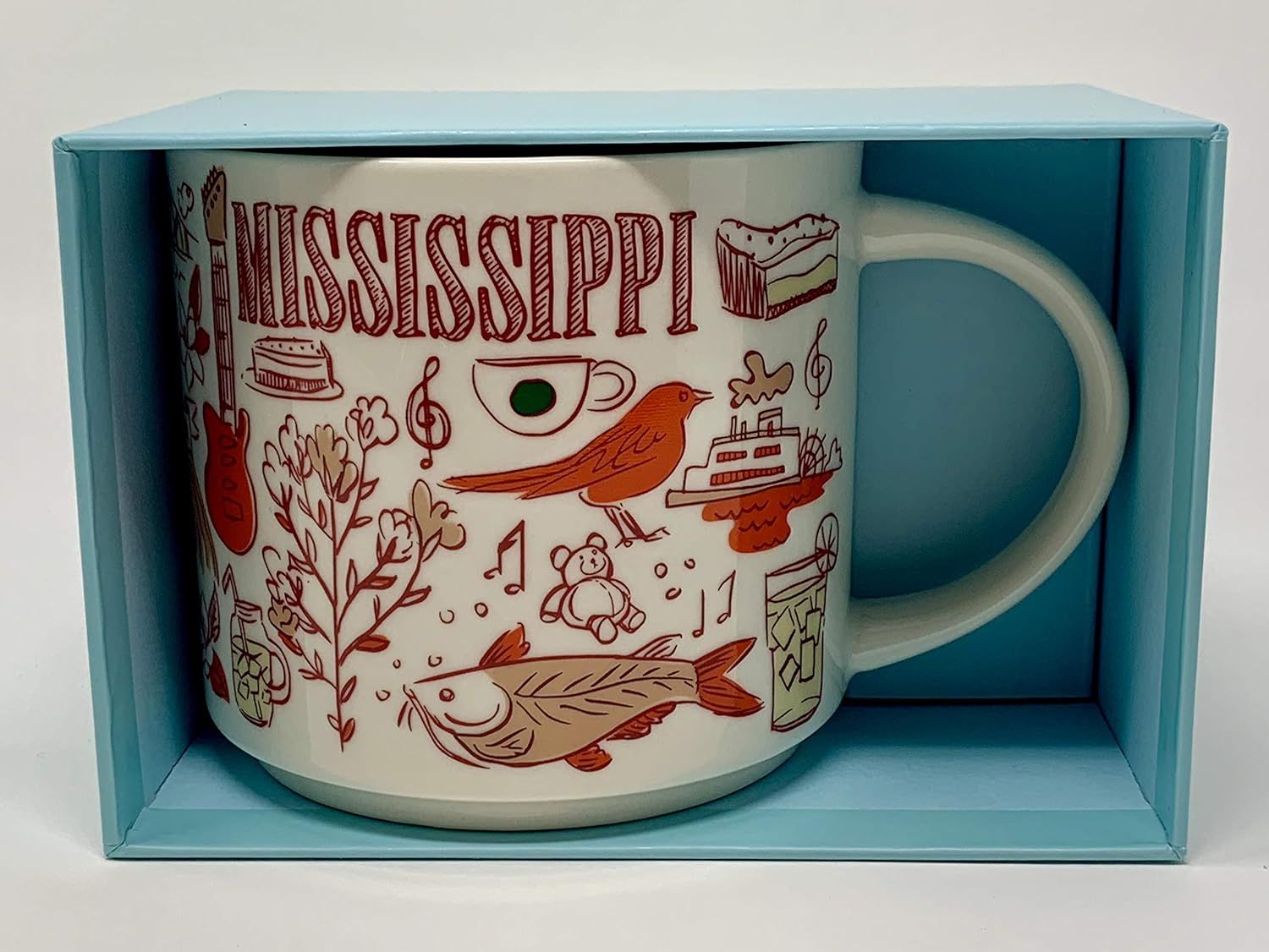 Starbucks Mississippi Been There Series Across The Globe Collection Ceramic Coffee Mug Coffee | 359TZOXFI