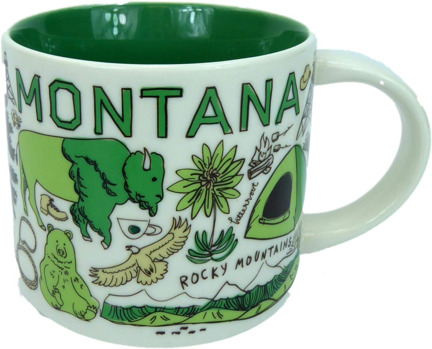 Starbucks Montana Been There Series Across The Globe Collection Coffee Mug 14 Ounce Coffee | 718KZHIAQ