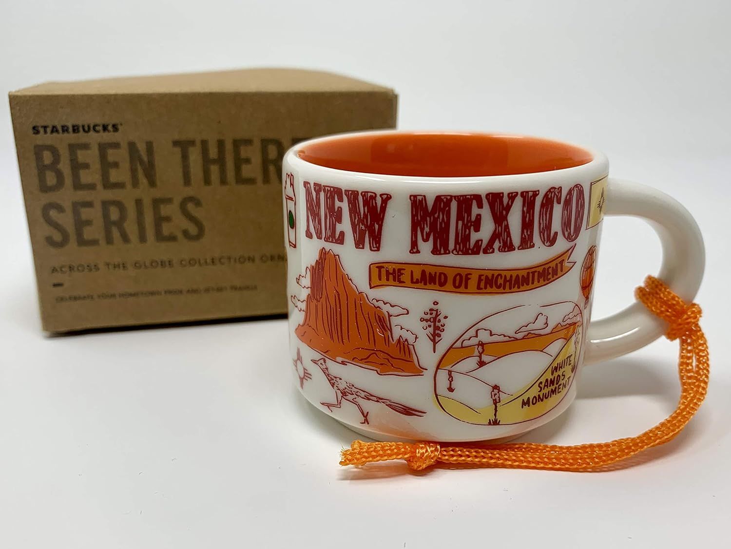 Starbucks New Mexico Been There Series Espresso Cup Ornament Demitasse Mug 2oz Orange | 047CZQTUP