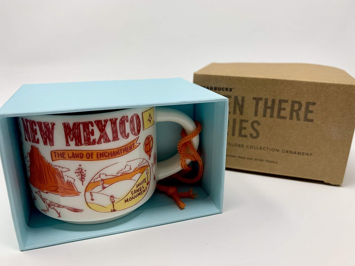 Starbucks New Mexico Been There Series Espresso Cup Ornament Demitasse Mug 2oz Orange | 047CZQTUP