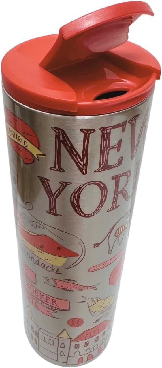 Starbucks New York State Vacuum Insulated Stainless Steel Tumbler, 16 Oz Red | 850DATIHK