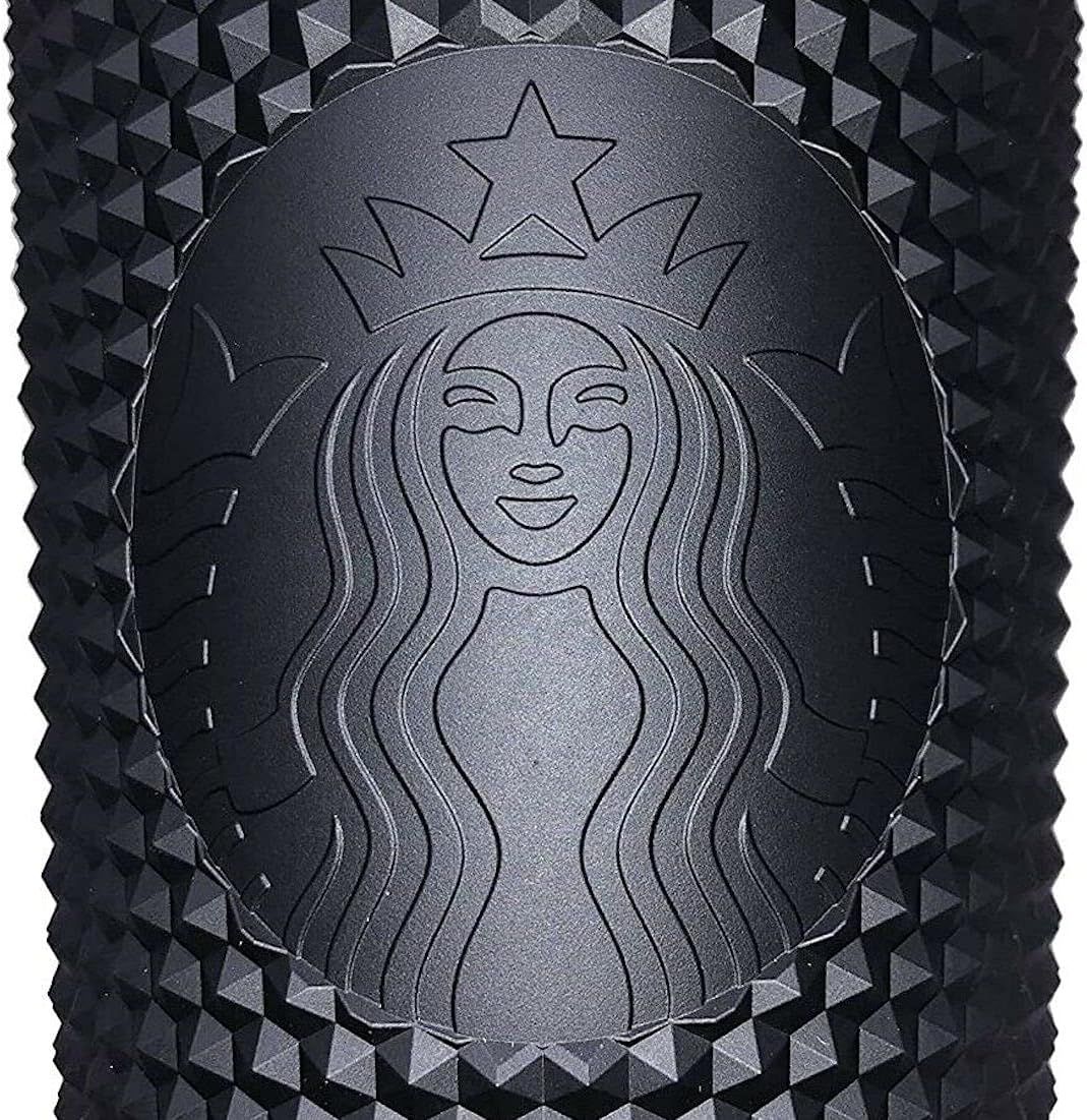 Starbucks Plastic 2021 Black Matte Studded Venti Tumbler, 24 Oz Black | 451XKEQMD