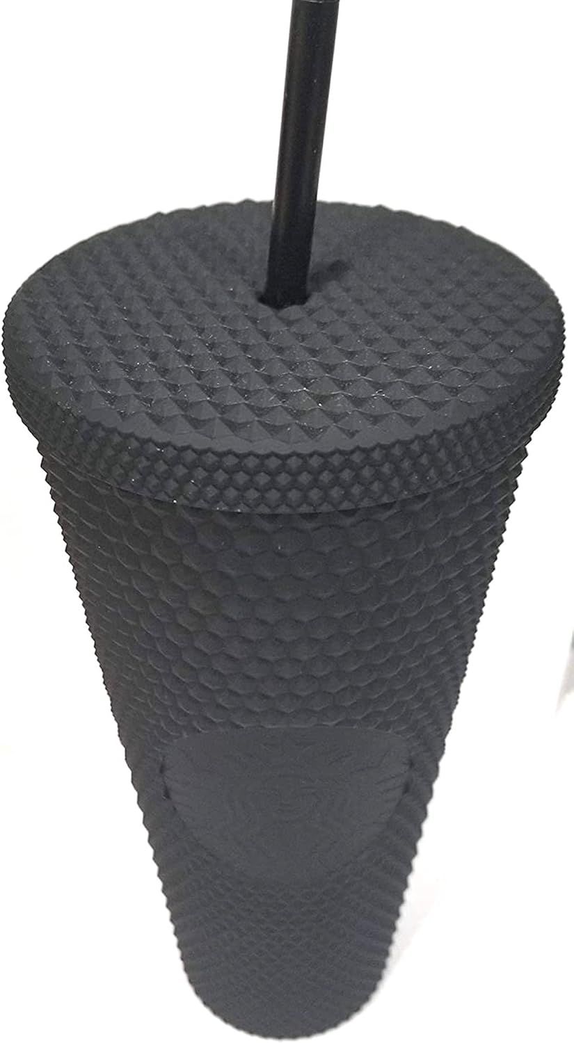 Starbucks Plastic 2021 Black Matte Studded Venti Tumbler, 24 Oz Black | 451XKEQMD