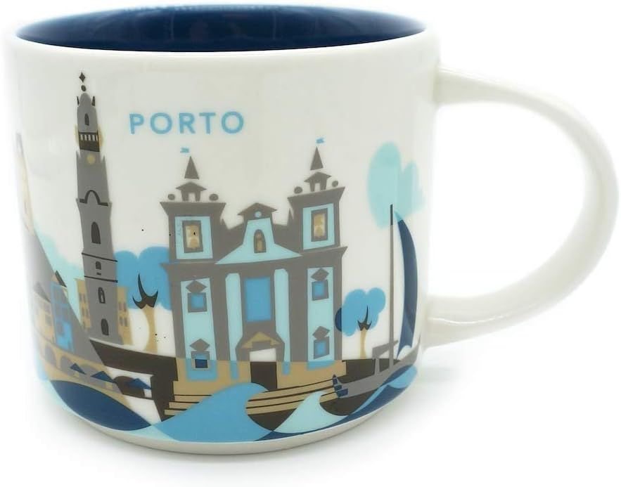 Starbucks Porto (Portugal) You Are Here Yah Coffee Mug White | 045SUZRMB