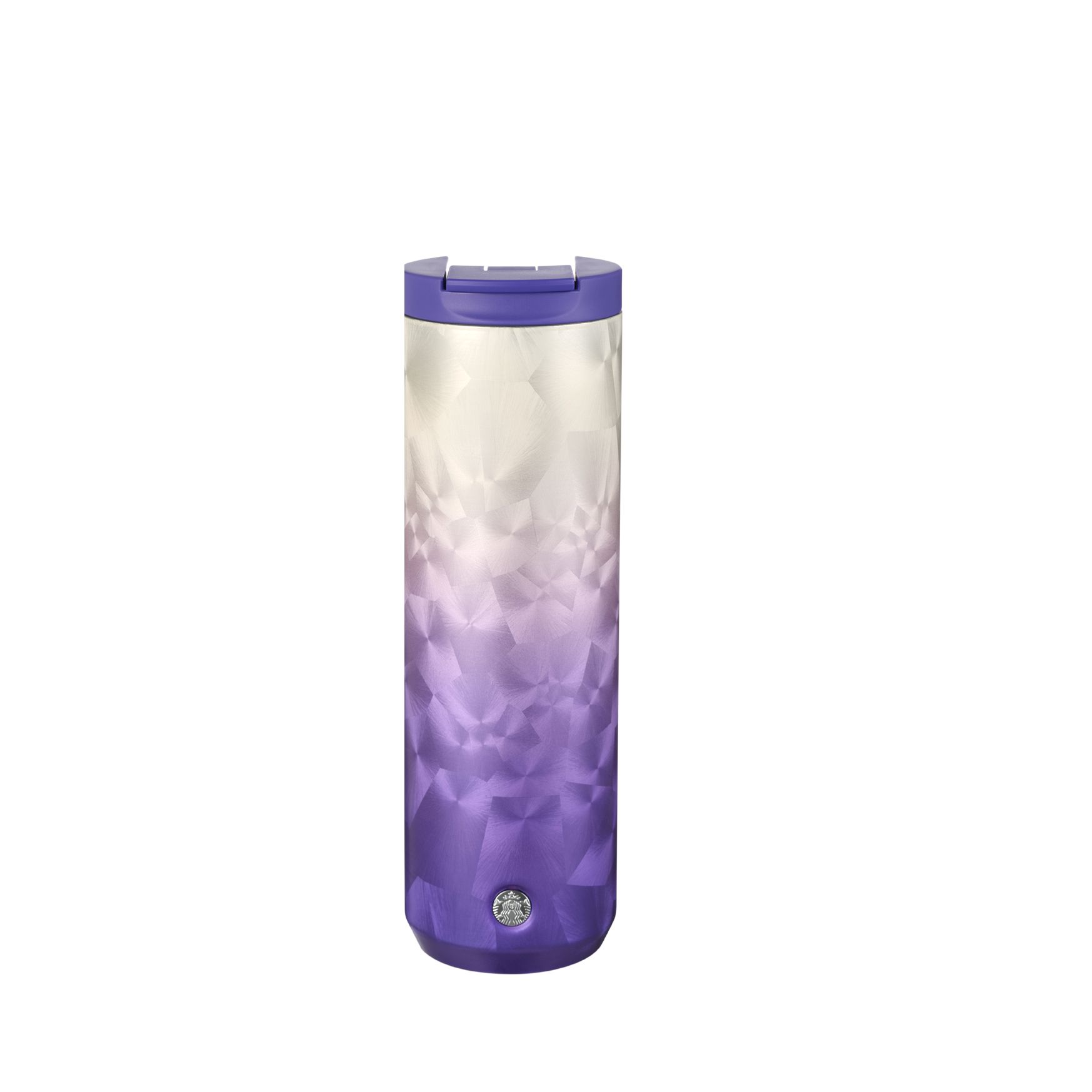 Starbucks Purple Ice Flower Stainless Steel Tumbler 16oz Purple Flower Grey | 014HLTECD