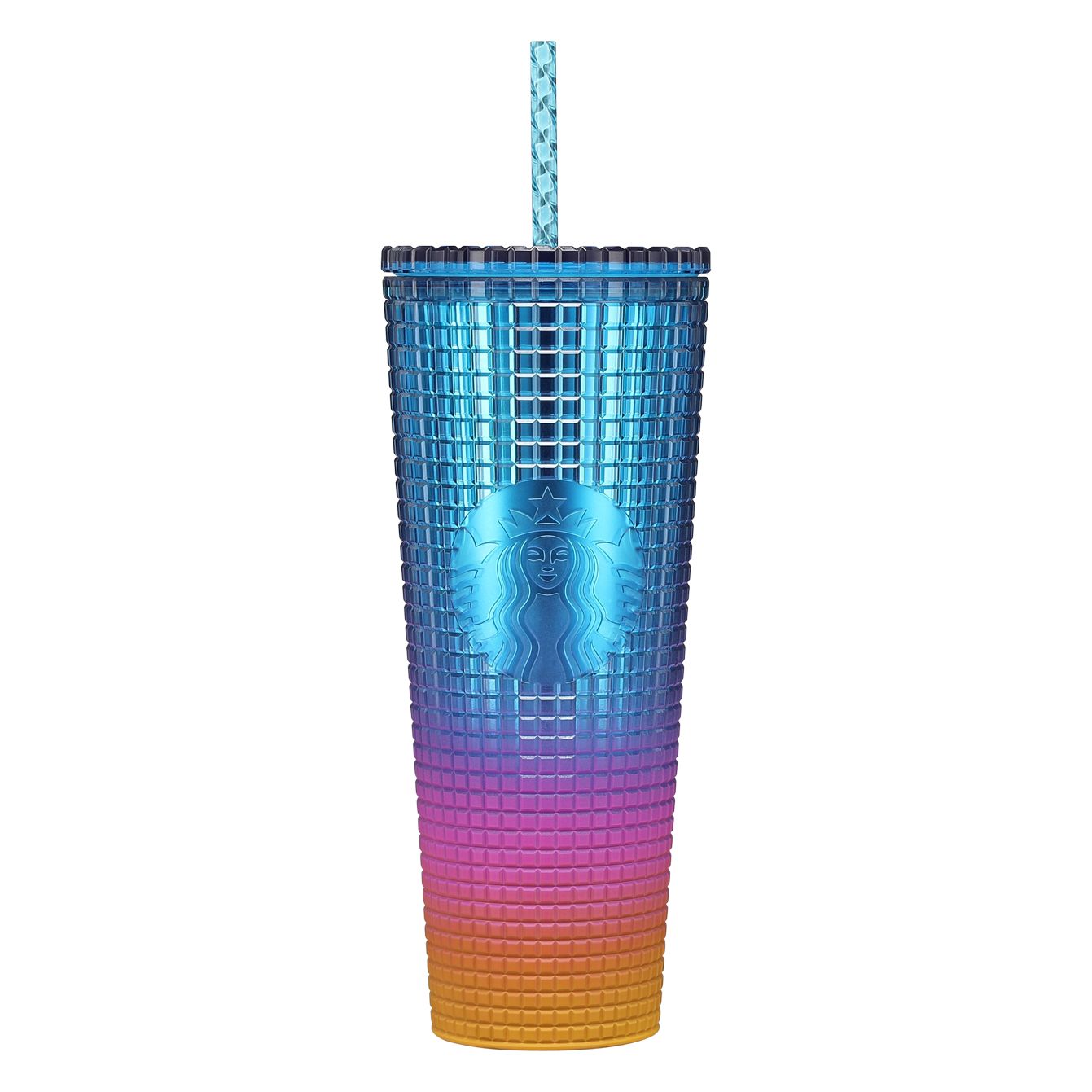 Starbucks Rainbow Gradient Plastic Cold Cup 24oz Multicolor | 740UVHAFD