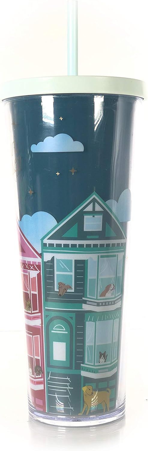 Starbucks San Francisco Cold Cup Tumbler Traveler Venti 24oz Green | 837TWHDEZ