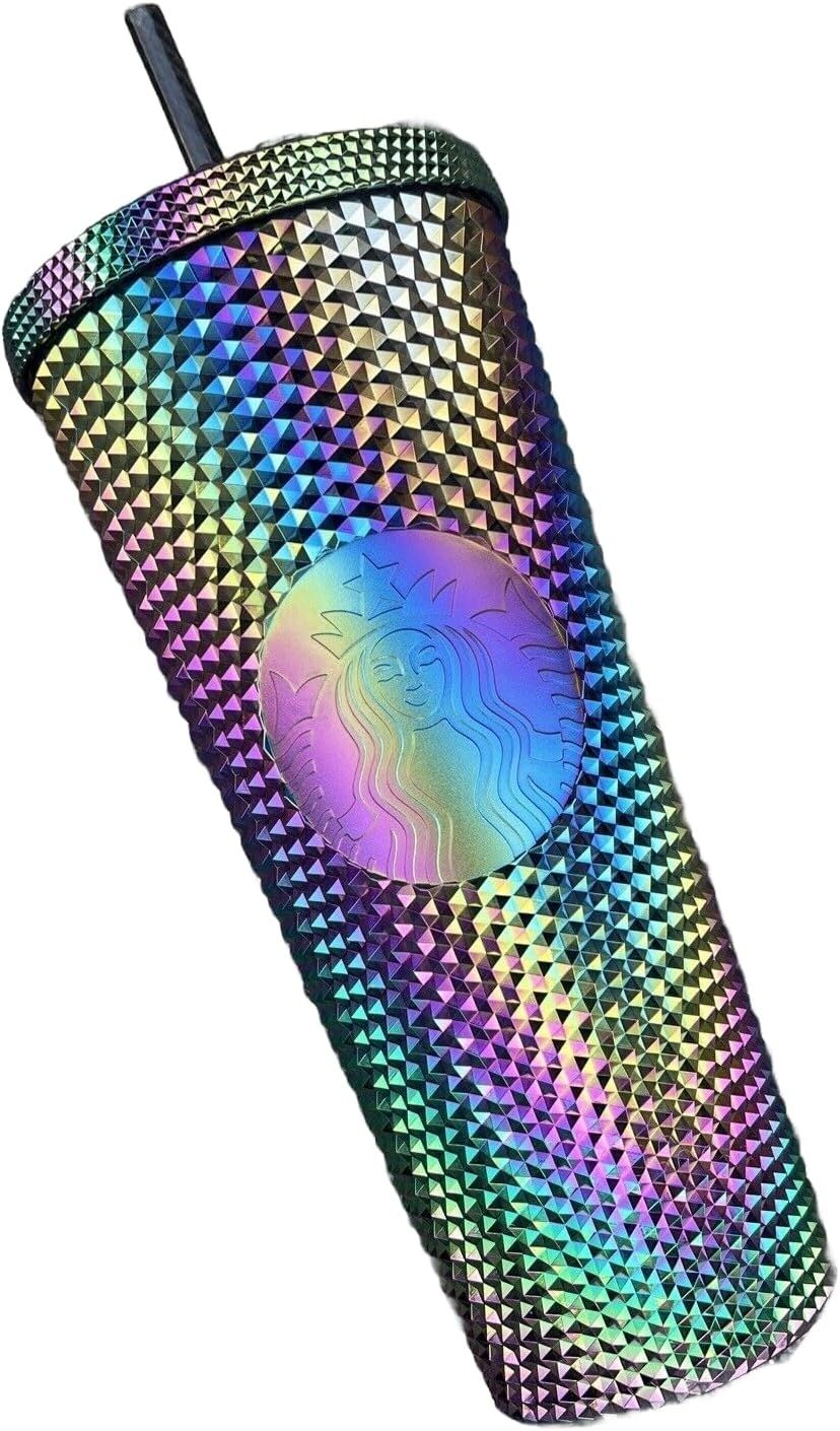 Starbucks Satrbucks Limited Edition Studded Oil Slick Rainbow Iridescent Tumbler Fall 2023 Venti 24 Oz Multicolor | 317ASJDPH