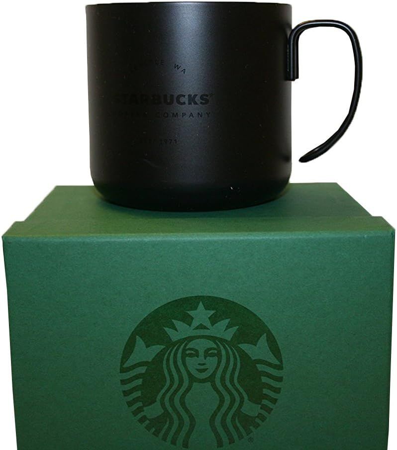 Starbucks Stainless Steel Cup With Wire Handle Black Finish (Black) Black | 301UVQOAY