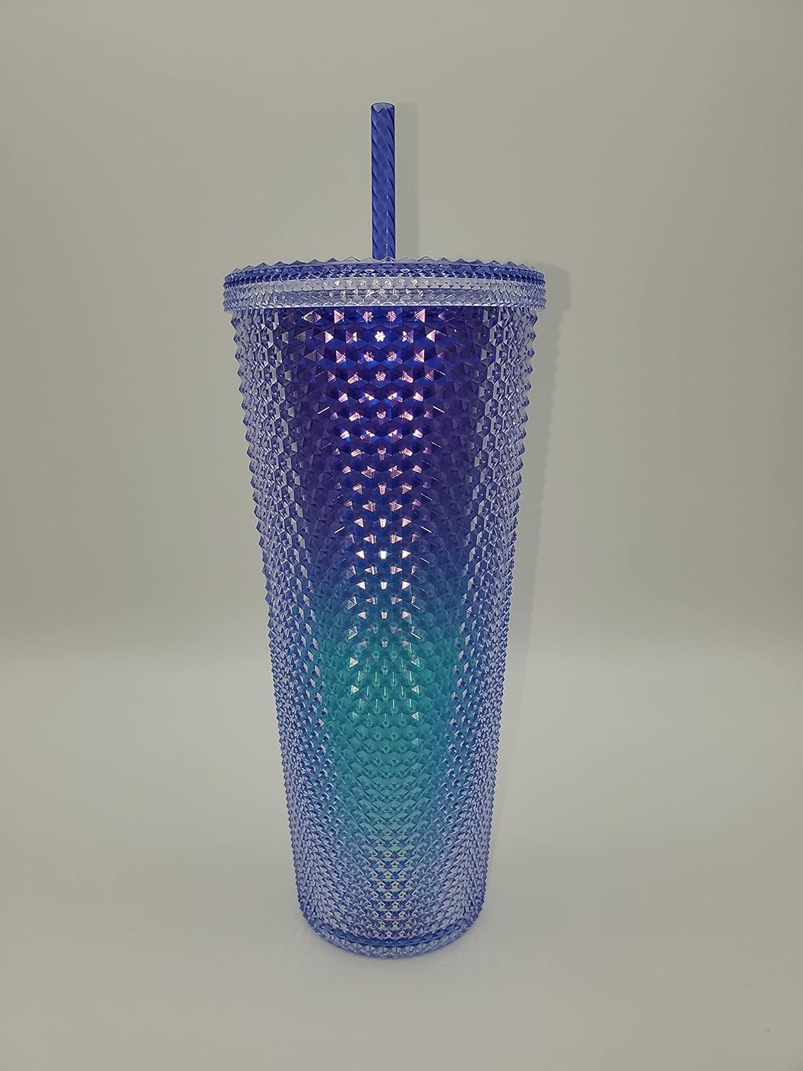 Starbucks Studded Blue Ombre 24oz Plastic Cold Cup 2021 Blue | 460JWEMCU