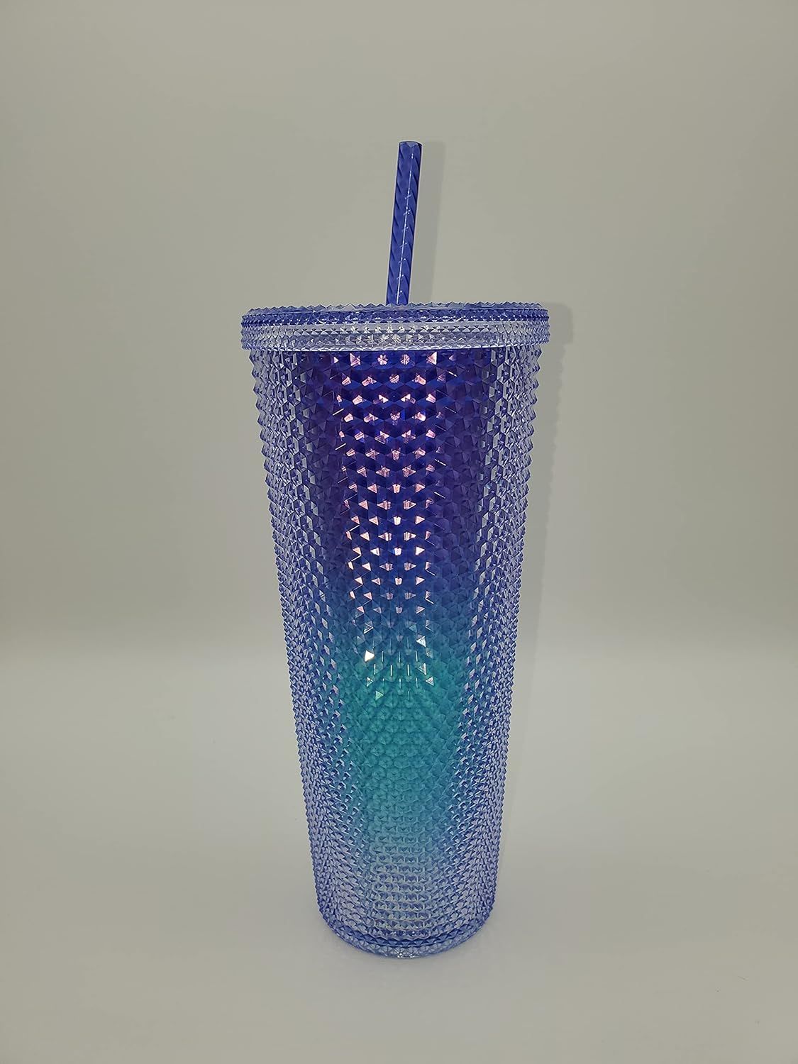 Starbucks Studded Blue Ombre 24oz Plastic Cold Cup 2021 Blue | 460JWEMCU