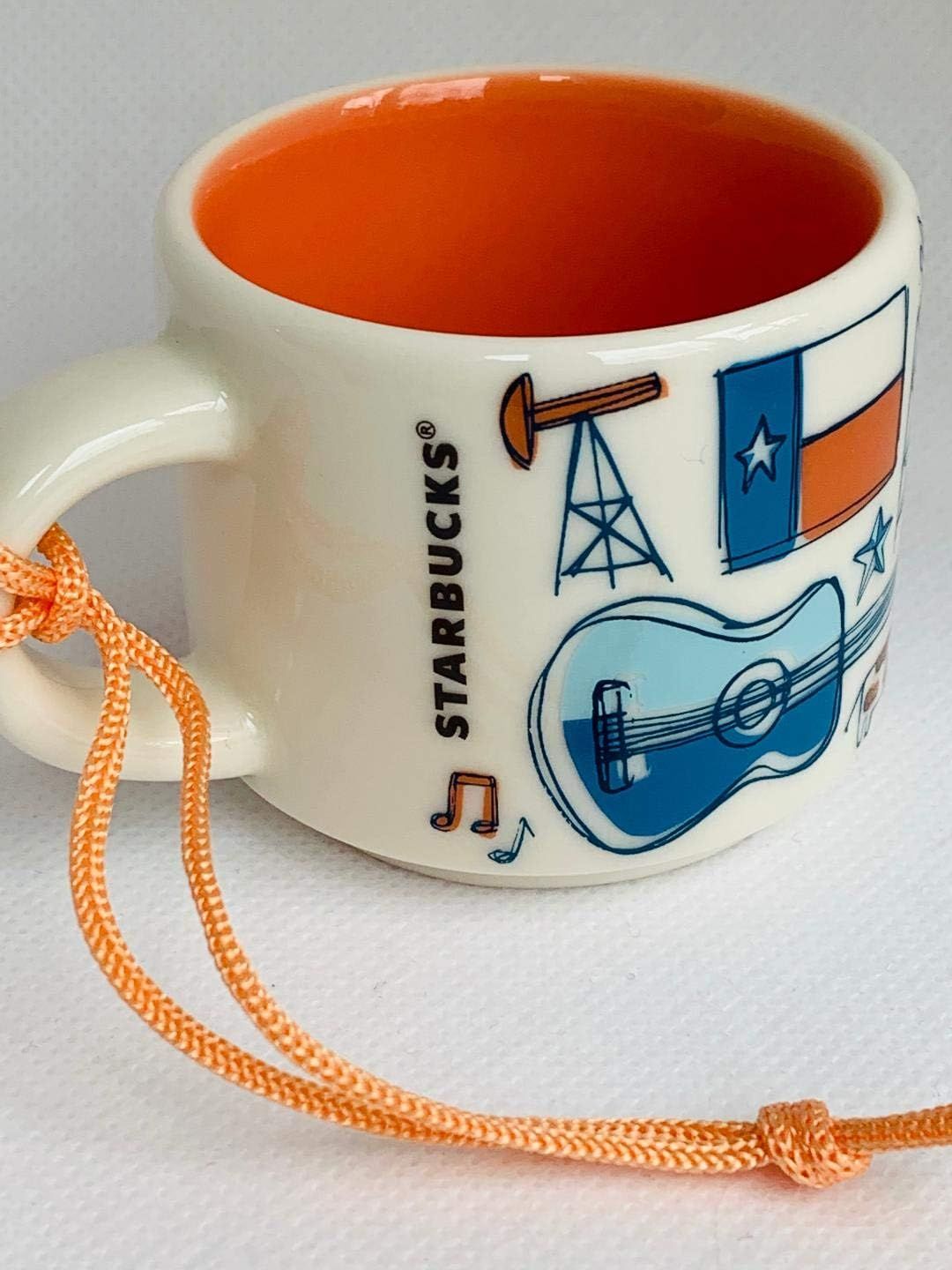 Starbucks Texas Been There Series Across The Globe Collection Ornament Ceramic Coffee Demitasse Mug, 2 Fl Oz Coffee | 108AHFJGW