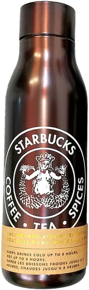 Starbucks The First Pike Place Store Siren Logo Stainless Steel Water Bottle, 20 Oz Grey | 523WKCVBQ