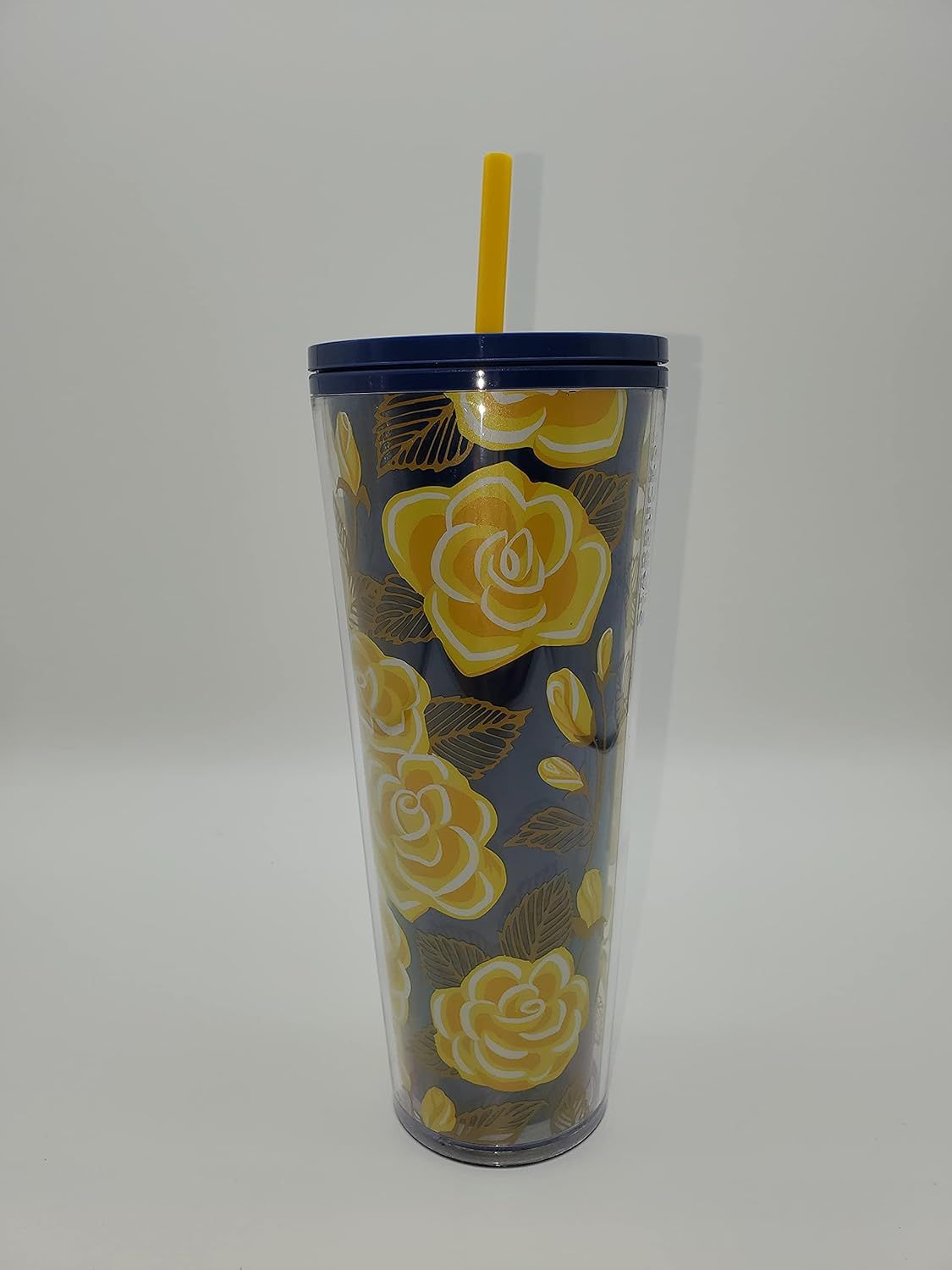 Starbucks Yellow Rose Of Texas Plastic 24oz Cold Cup Yellow | 451DTWHAY