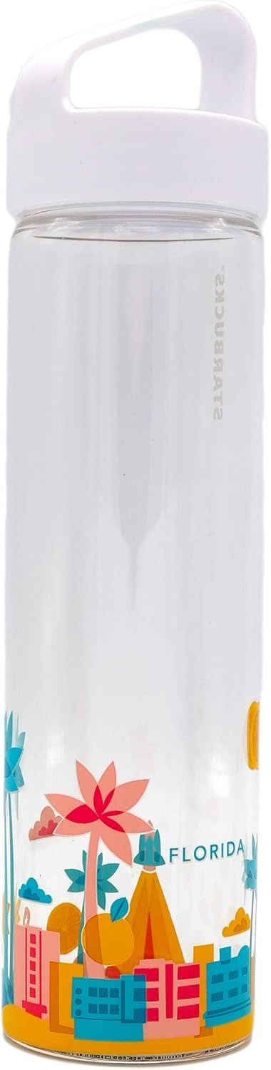 Starbucks You Are Here Collection Water Bottle - Florida, 18.5 Fl Oz Clear | 052QSDLMR