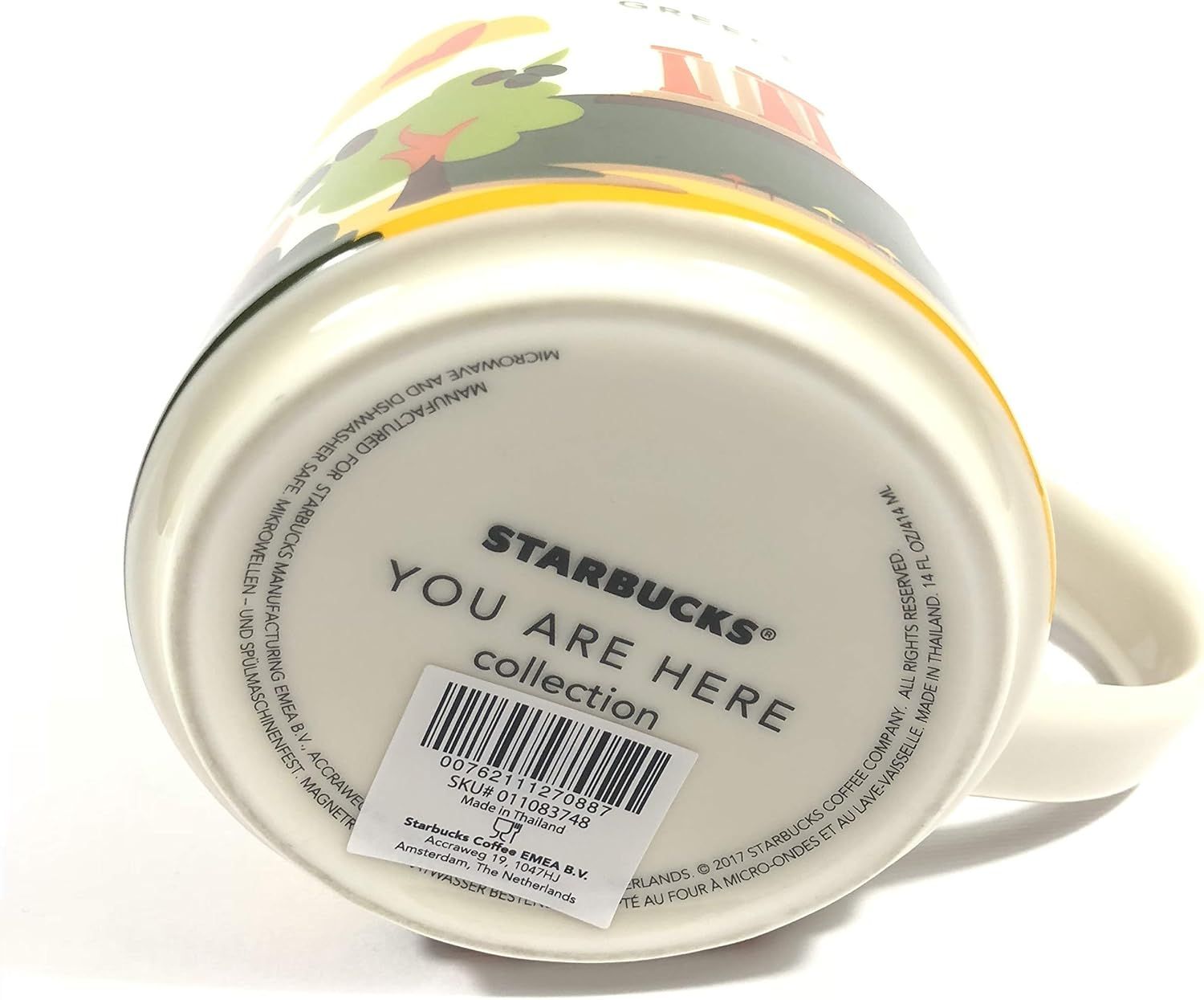 Starbucks You Are Here' Yah City Mug - Greece. White | 831LPUAVW